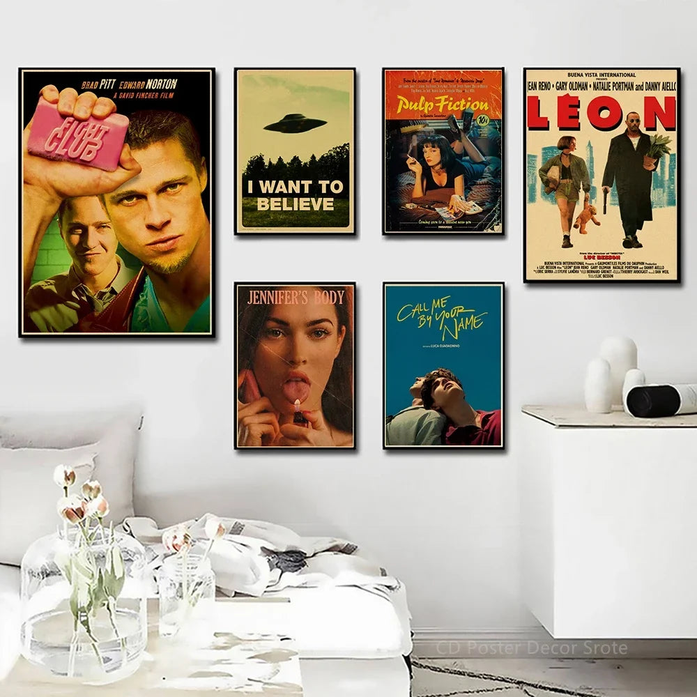 Vintage Retro Movie Poster – Classic Film Wall Art Print