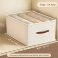 Oxford Fabric Storage Box with Handle – Clothes Organizer