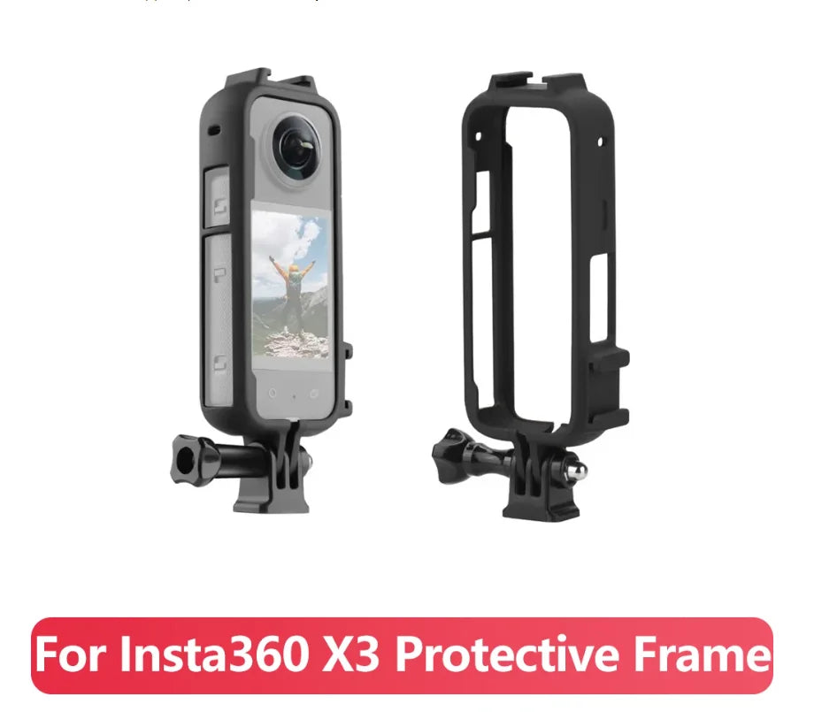 Insta360 X3 Protective Frame PC Case with Cold Shoe Mount