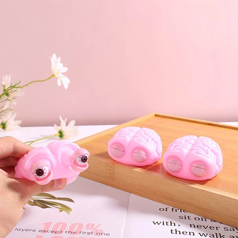Anti Stress Flippy Brain Squishy Eye Popping Squeeze Fidget Toy Cool