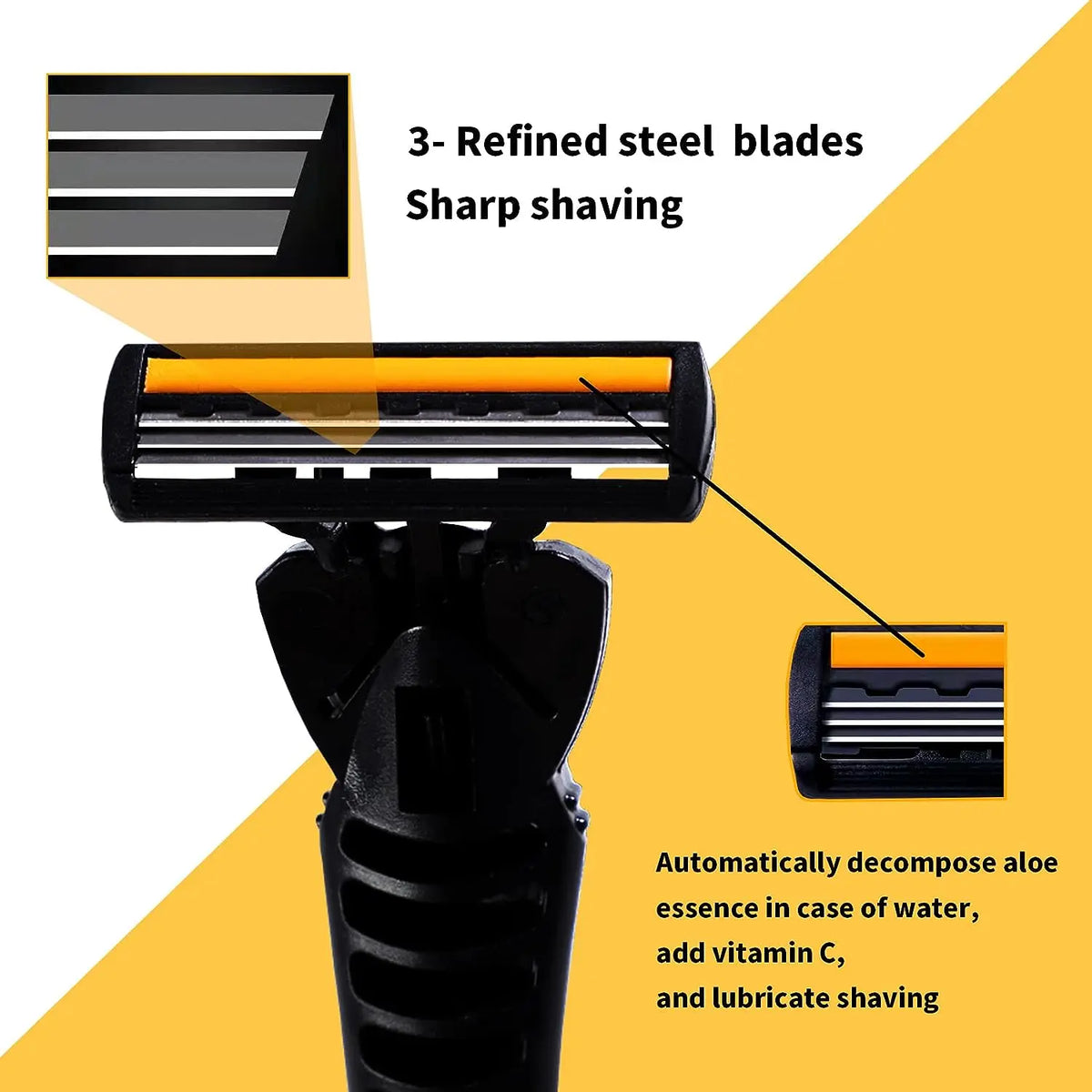 Premium Stainless Steel Safety Razor – Replaceable Blades