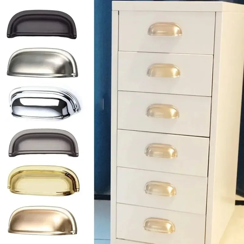 Retro Antique Shell Cabinet Handle & Knob – Zinc Alloy Drawer Pull