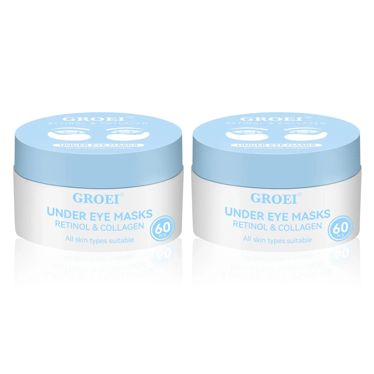 Retinol & Collagen Under Eye Masks – 60 Hydrating Patches