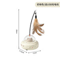 Smart Electric Cat Toy Auto Rotating Feather Wand Interactive Self