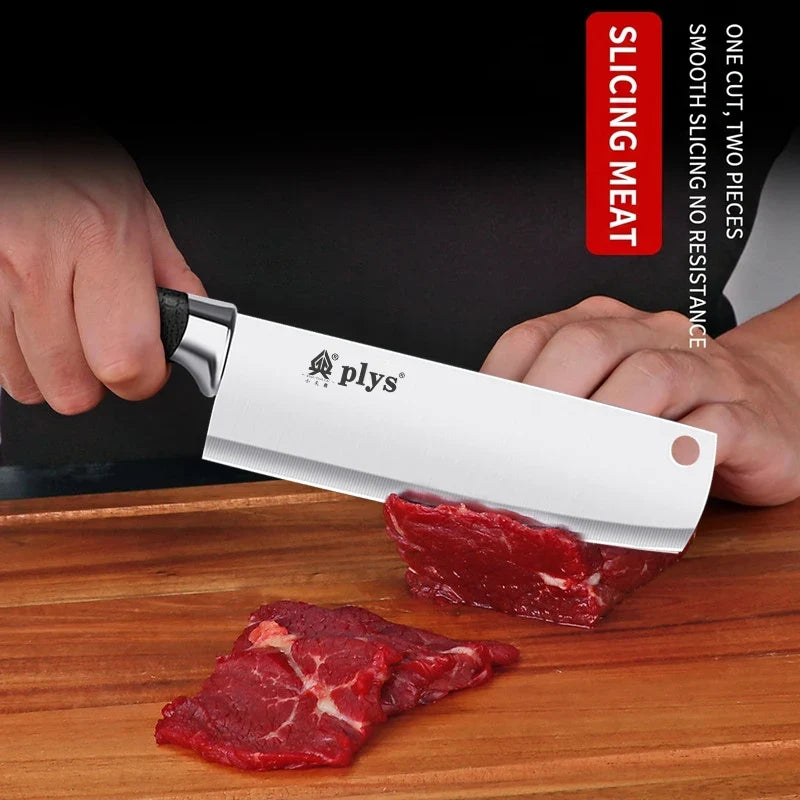 PLYS Kitchen Knife with Sheath | Stainless Steel 17.5cm