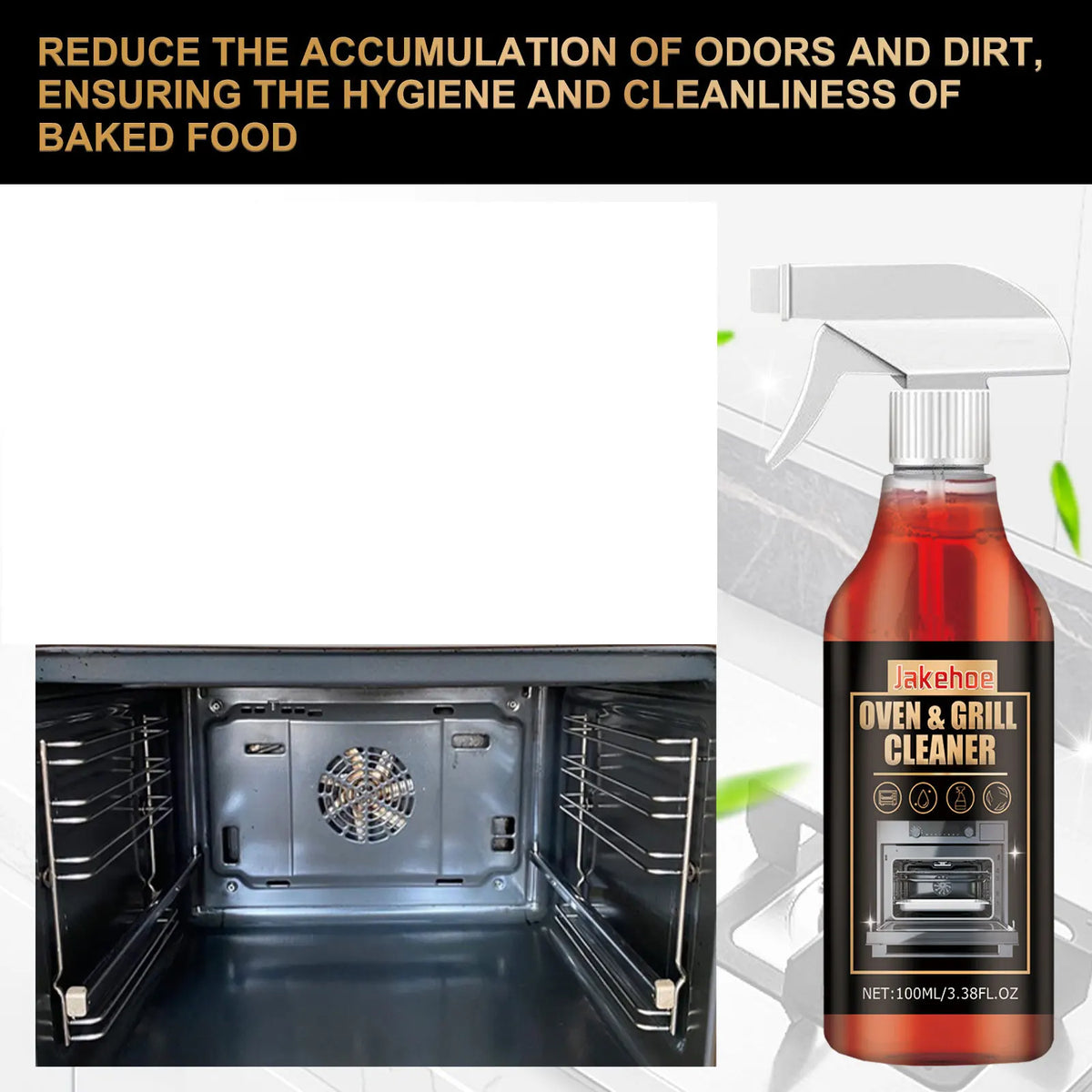 JAKEHOE Oven & Stove Foam Cleaner | Grease & Grime Remover