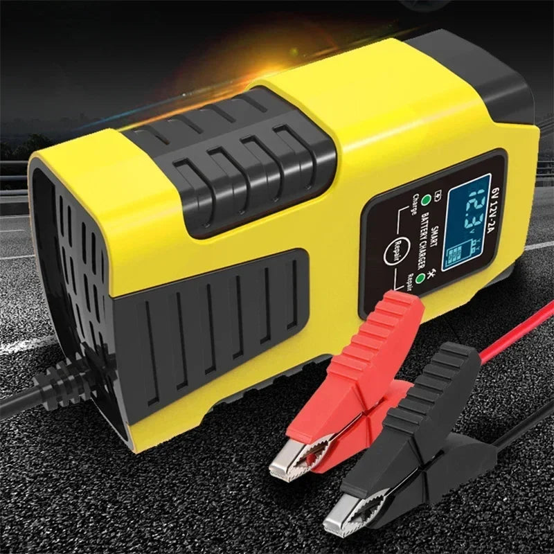 Automatic 2A 6V 12V Car Battery Charger Lead-acid GEL AGM Wet Calcium