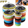 SLADE 8-Pc Car Polishing Pad Set – 3/5/7 Inch Buffing Kit
