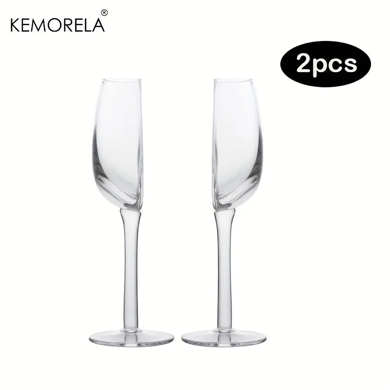 European Novelty Wine & Champagne Glass Set | KEMORELA 1/2 PCS
