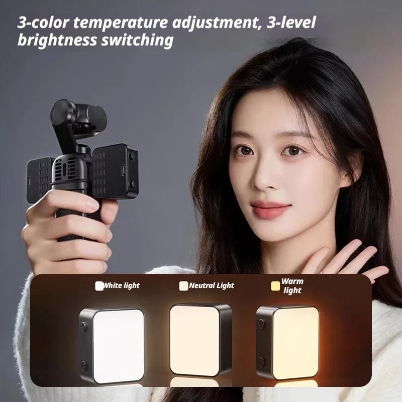 Magnetic LED Fill Light for DJI Osmo Pocket 3 & 4 USB-C