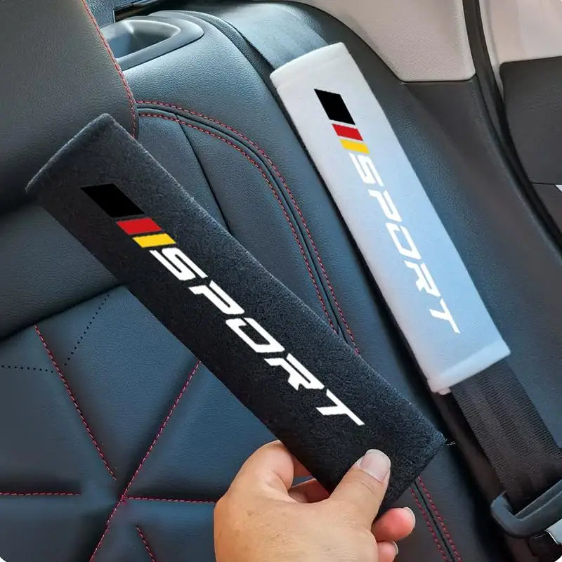Soft Velveteen Car Seat Belt Cushion | 7 Colors, Universal Fit