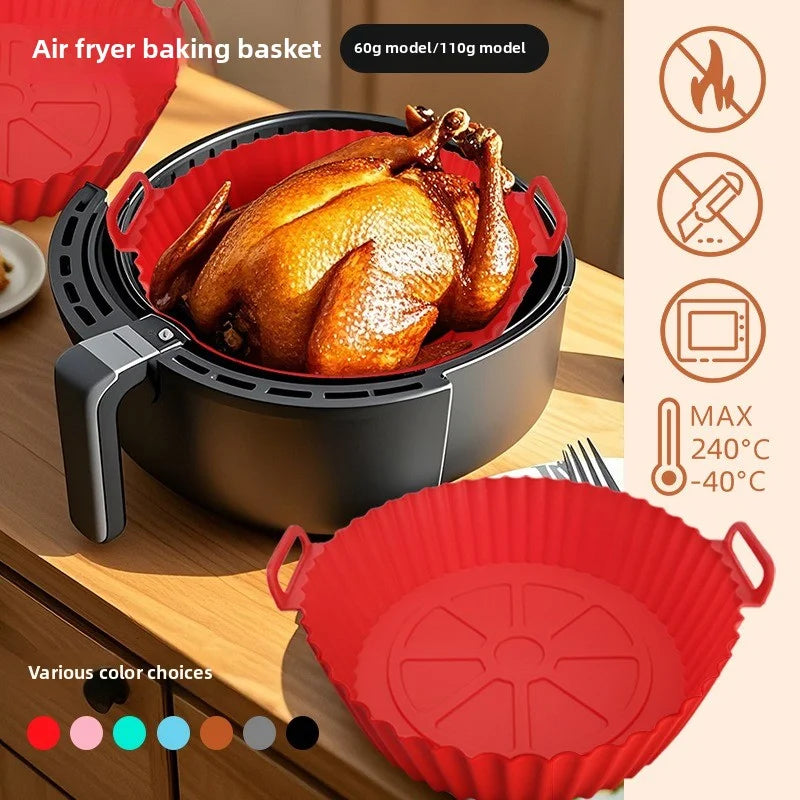Silicone Air Fryer Baking Mold – Reusable Muffin & Cake Pan