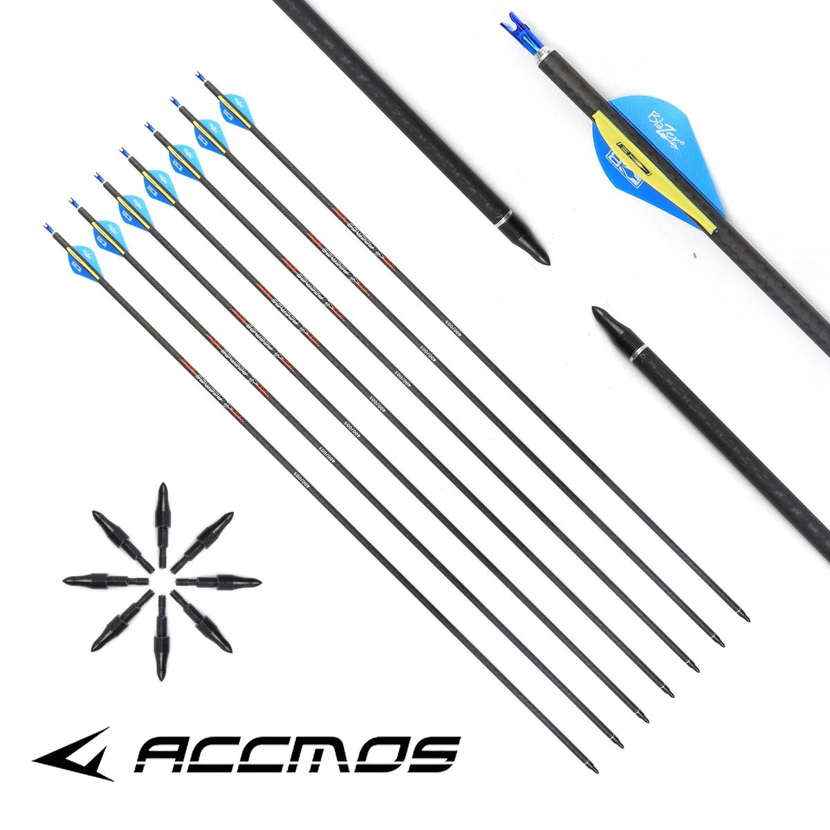6 ID6 2 3K Weave Pure Carbon Arrows Spine 200 250 300 350 500 Shaft