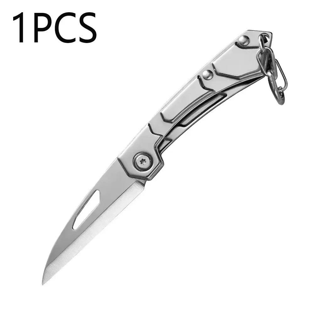 Stainless Steel Folding Pocket Knife – Portable Outdoor Multi-Use