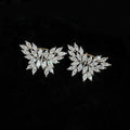 Huitan Butterfly Clip-On Earrings | Cubic Zirconia Ear Climbers