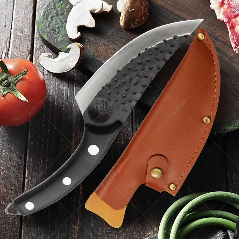 WXCOO Stainless Steel Chef Knife with Wood Handle | Kitchen
