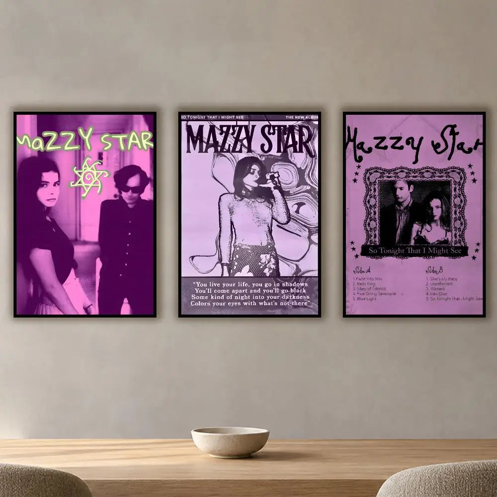 Mazzy Star Poster HD Waterproof PVC Wall Sticker | Music Décor