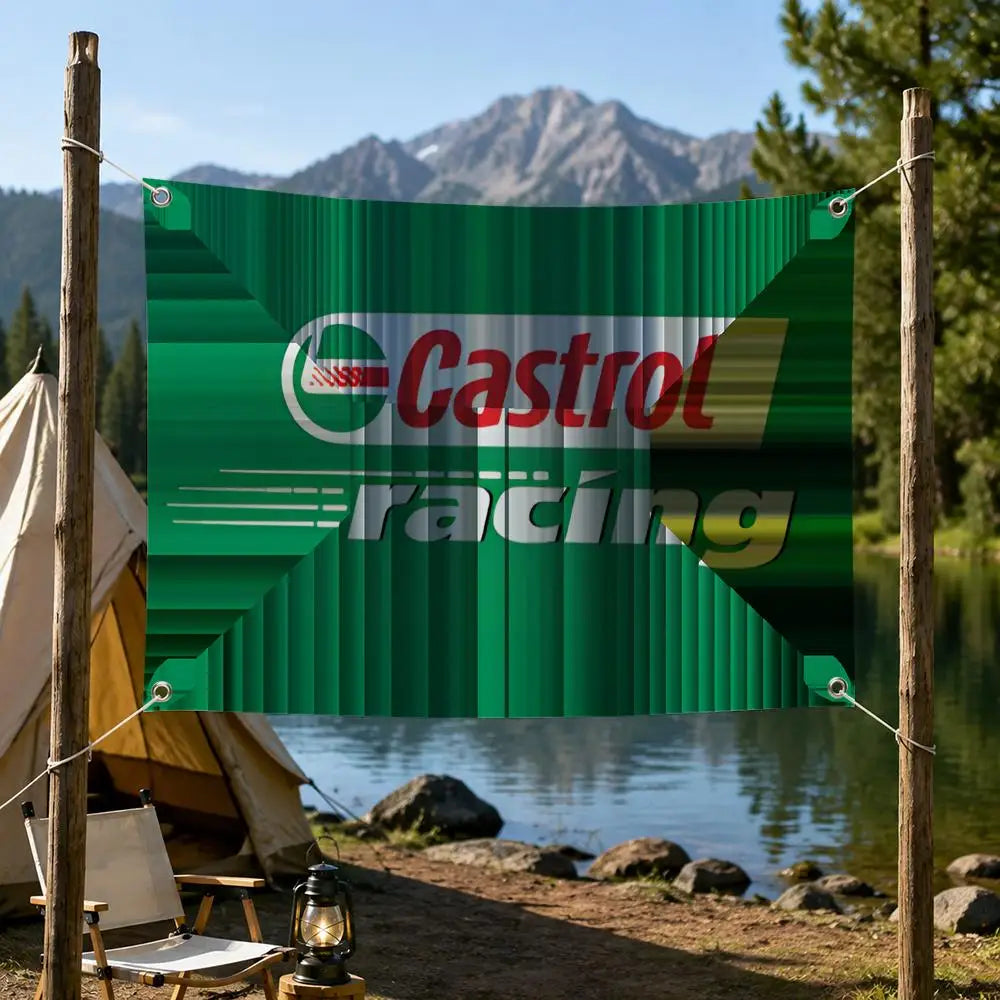 Castrol Automotive Flag Banner – Indoor & Outdoor Wall Decor