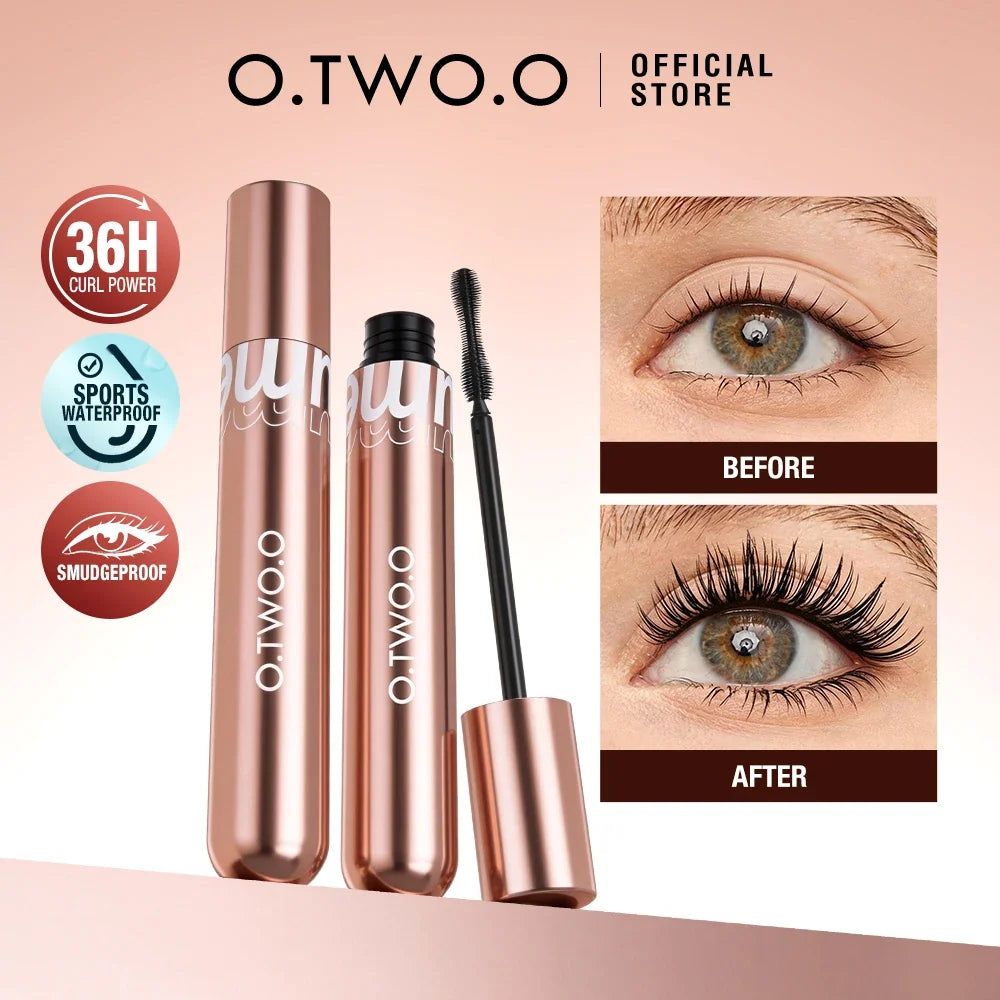 O.TWO.O 4D Fiber Mascara – Volumizing, Curling & Waterproof