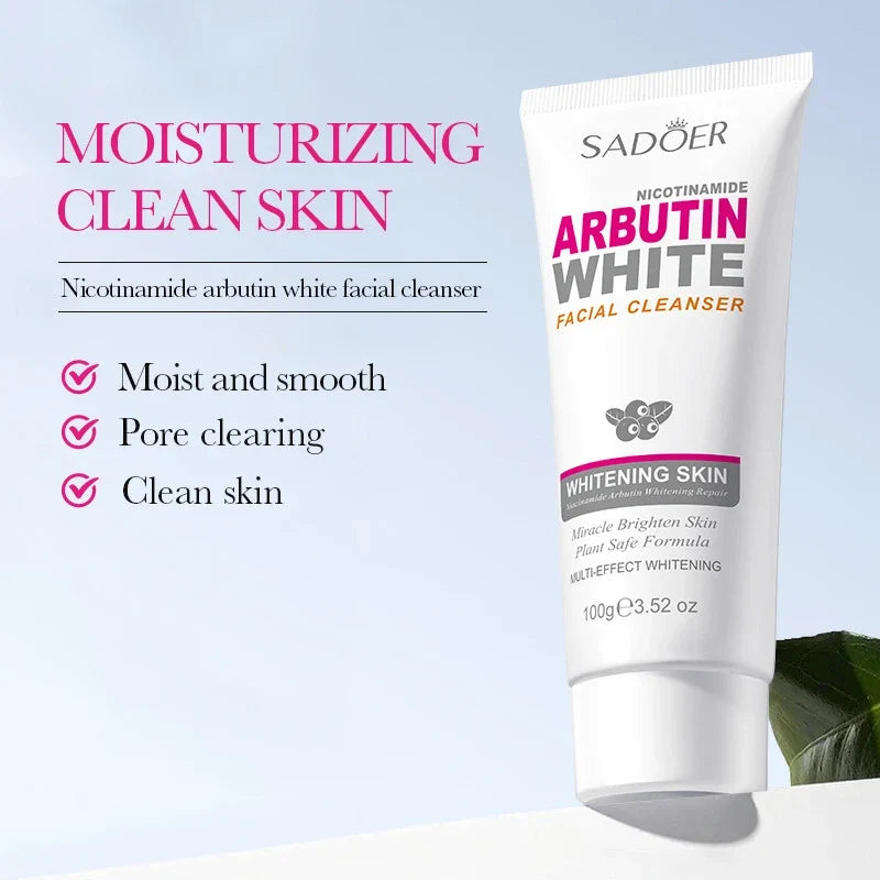 SADOER Niacinamide Arbutin Facial Cleanser – Oil Control Foam