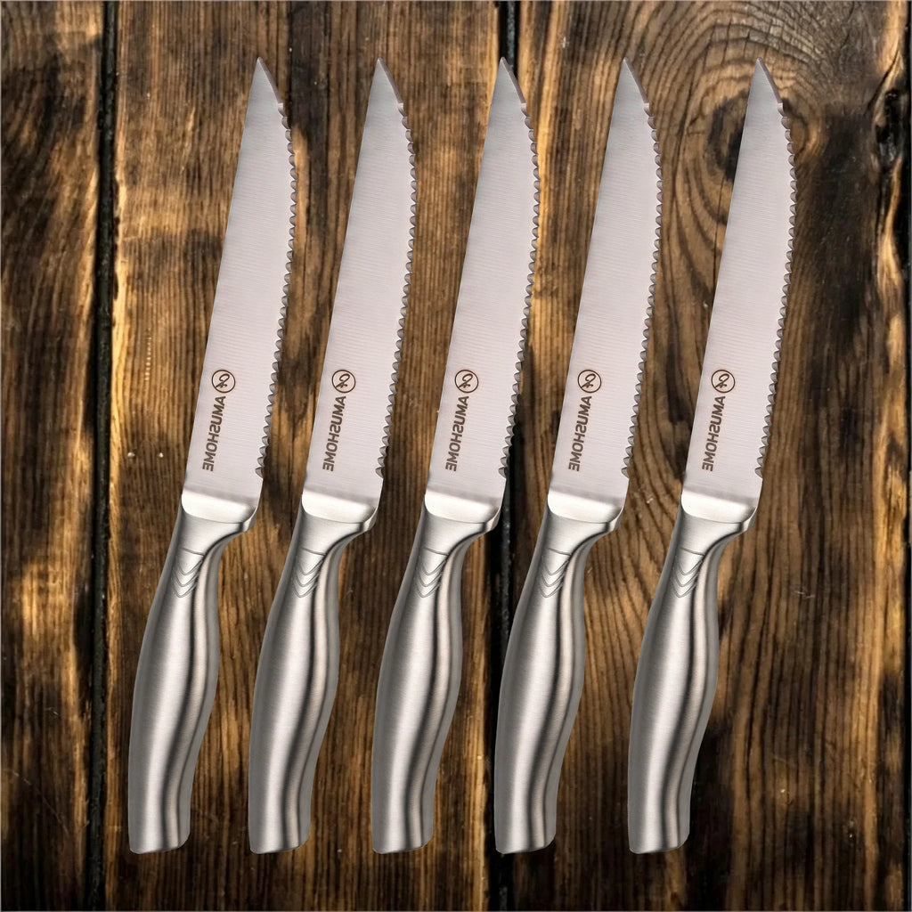 Stainless Steel Steak Knife Set – 1/4/6/8 Piece Serrated