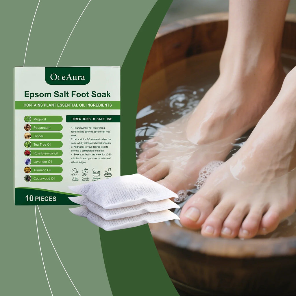 Mugwort & Ginger Herbal Foot Soak Bags | Detox Spa Pedicure