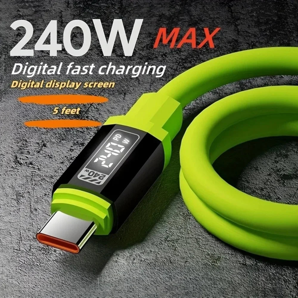 240W USB-C to USB-C Fast Charging Cable 6A PD | All Devices
