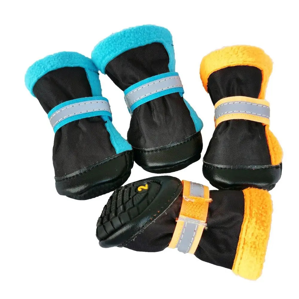 Reflective Dog Shoes | Anti-Slip Breathable Paw Protectors 4-Pack