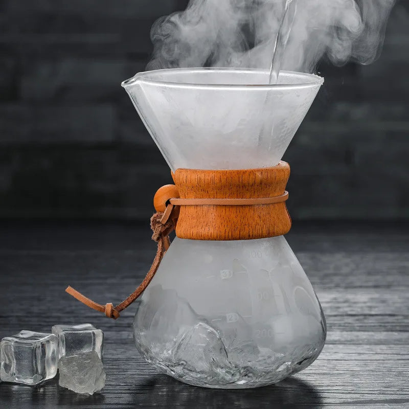 400ml Borosilicate Glass Coffee Pour Pot with Filter
