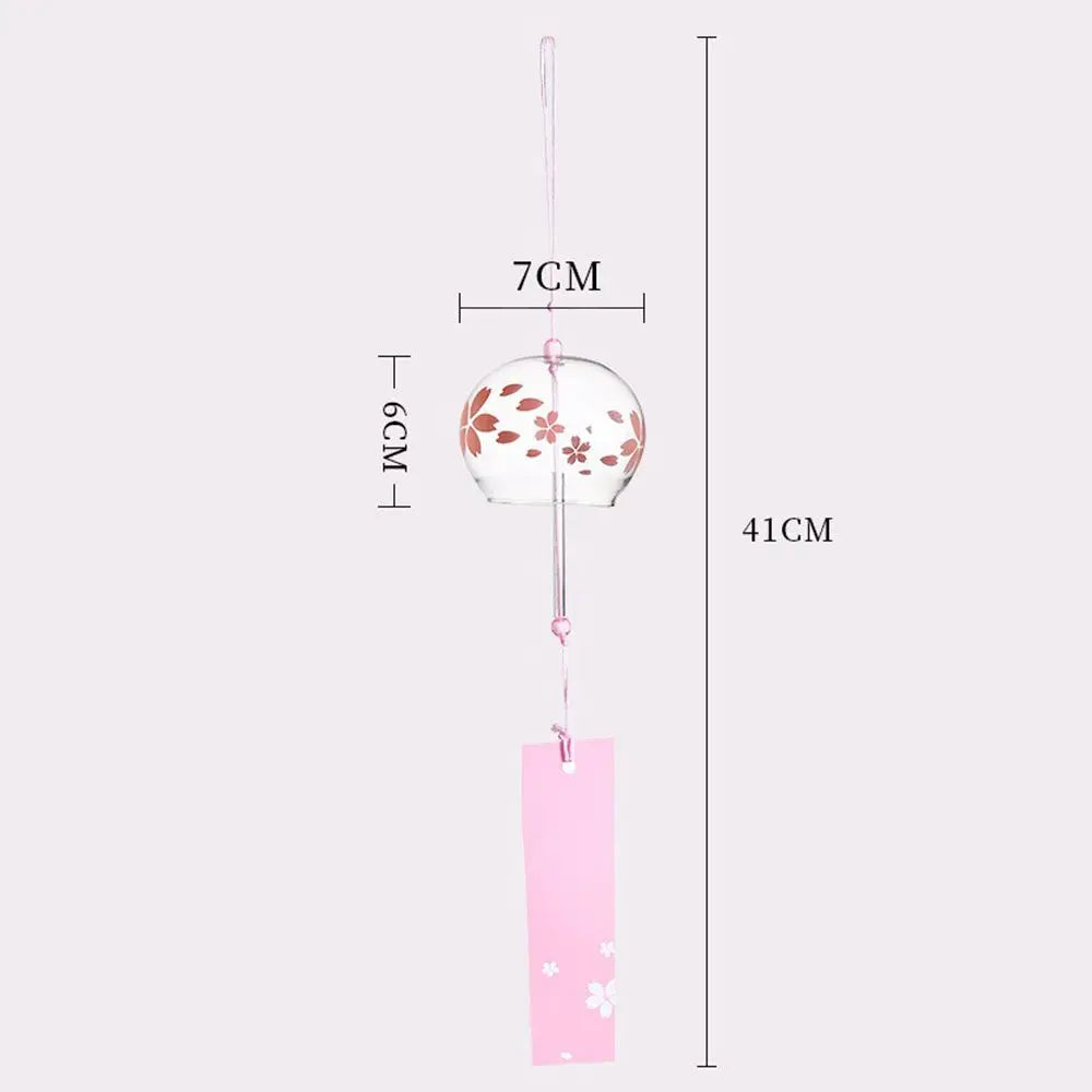 Japanese Glass Wind Chime – Handmade Furin Bell Home Decor