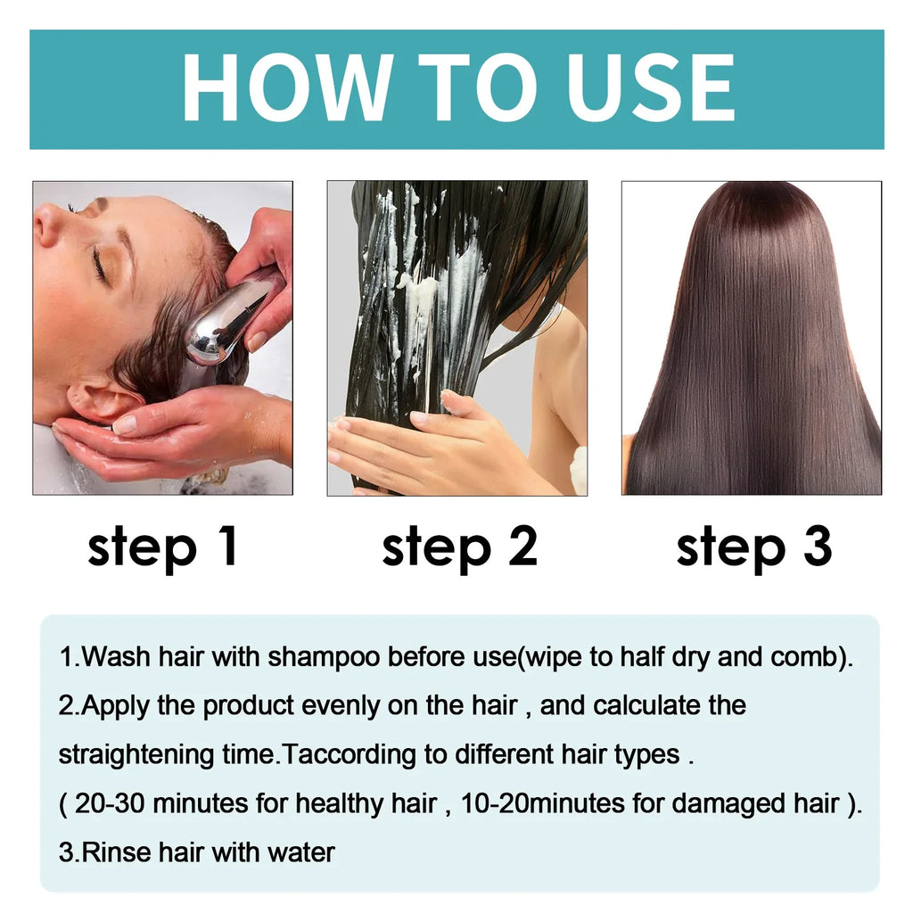 Keratin Protein Hair Straightening Smoothing Cream – 60ml