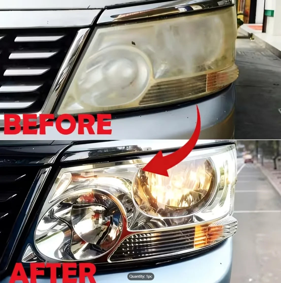Headlight Restoration Spray – Remove Yellowing & Oxidation