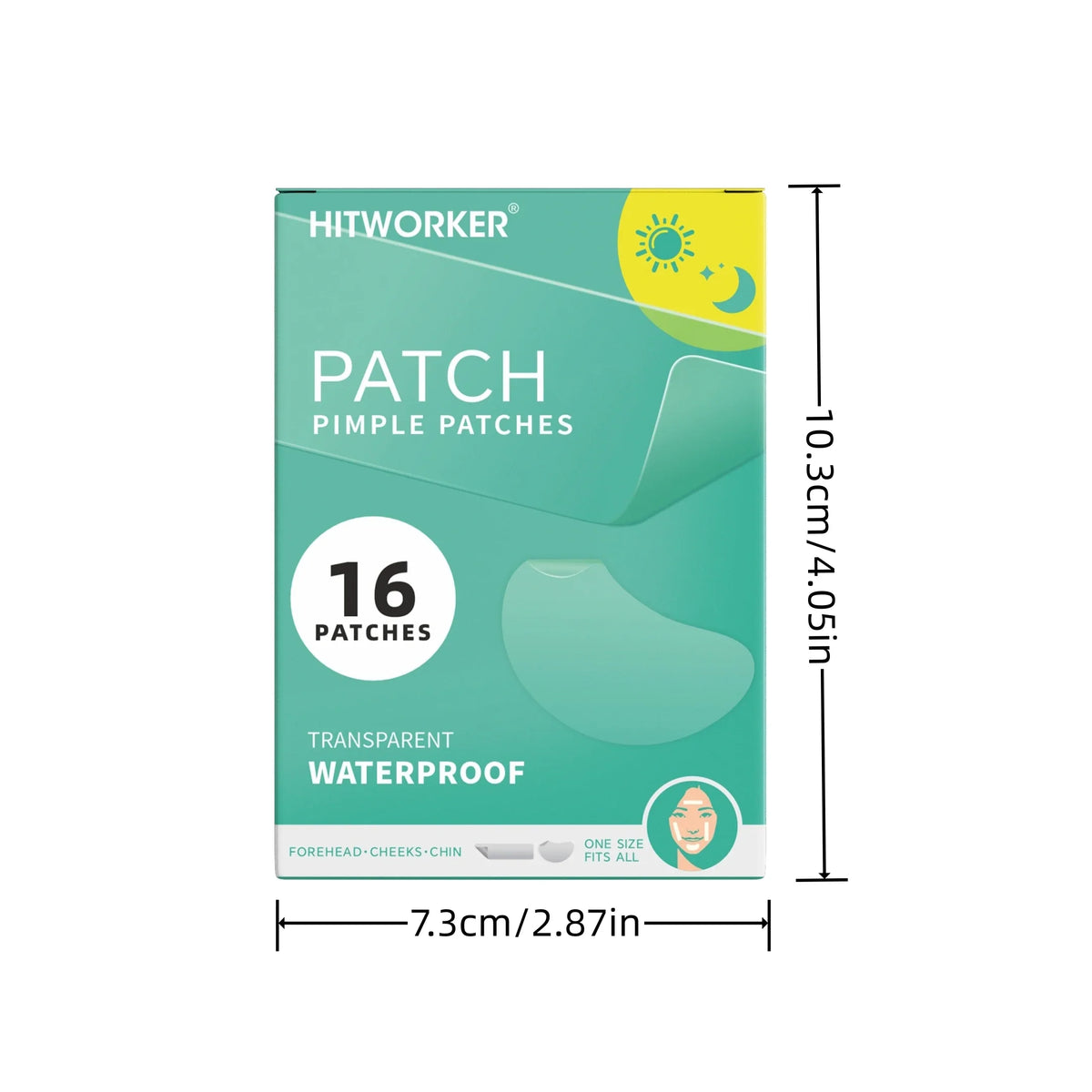 16-Pack Hydrocolloid Acne Patches – Invisible & Waterproof