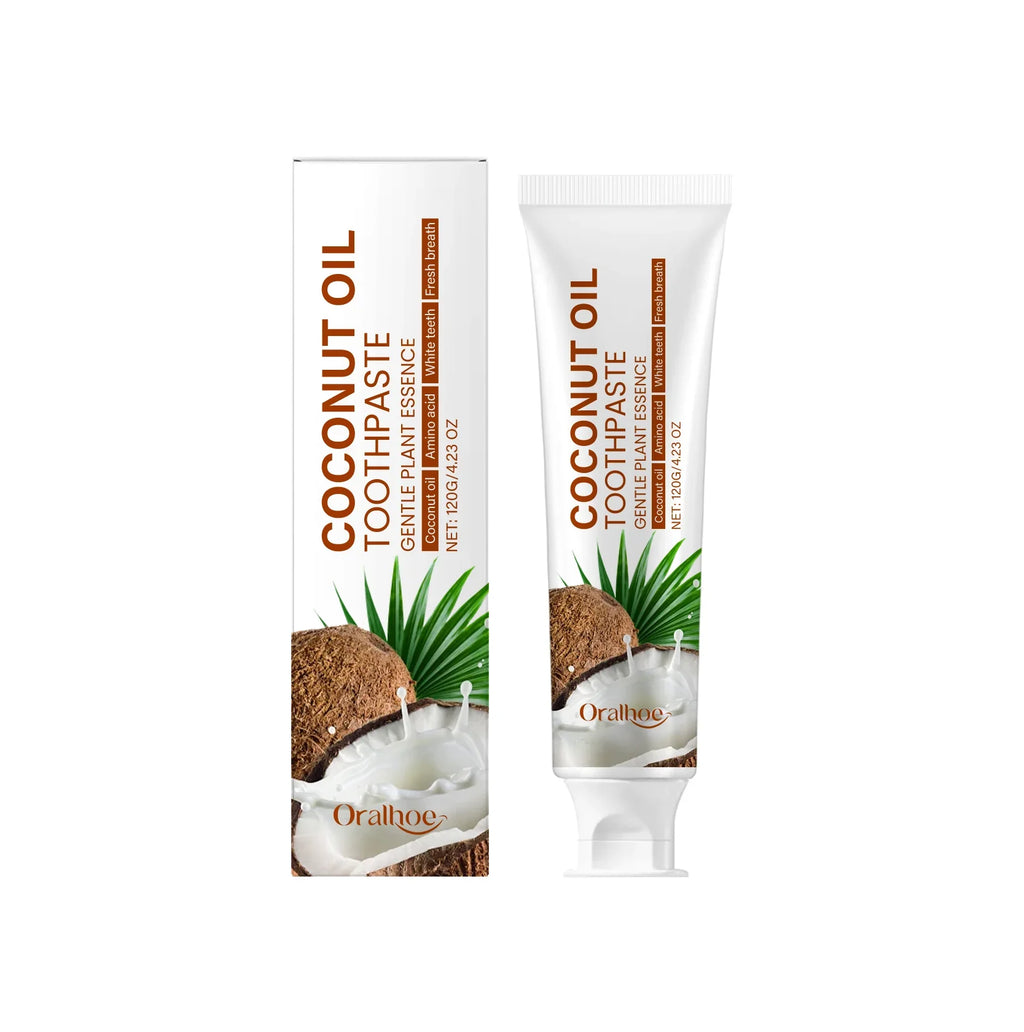 Oralhoe Coconut Oil Whitening Toothpaste – Remove Tartar & Stains