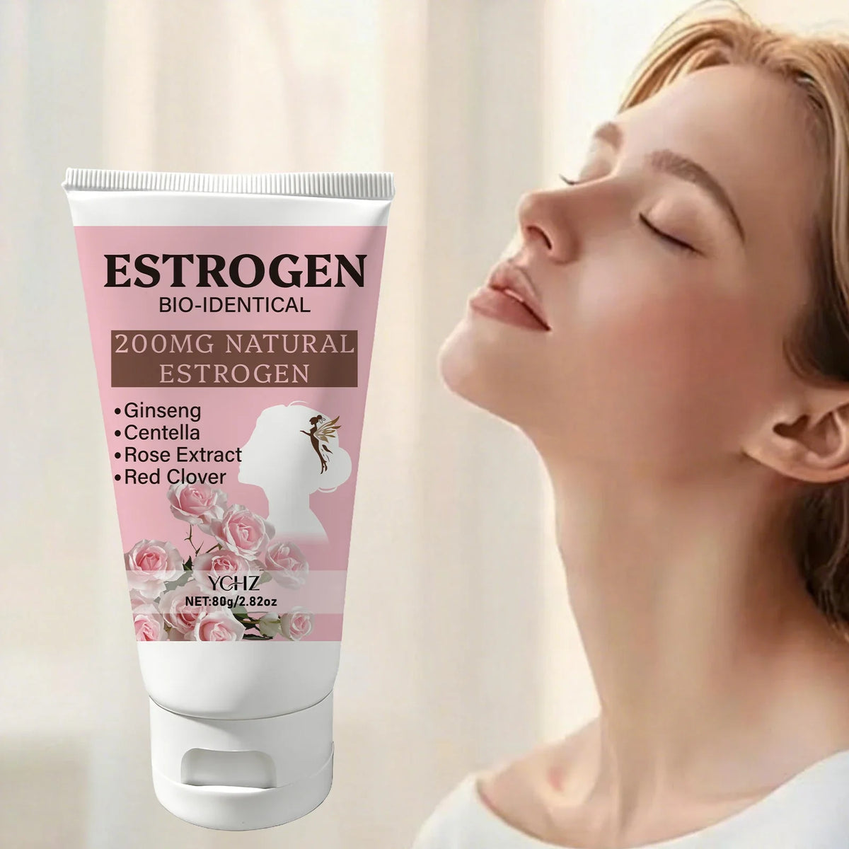 Women's Botanical Glow Cream – Ginseng, Rose & Centella 80g