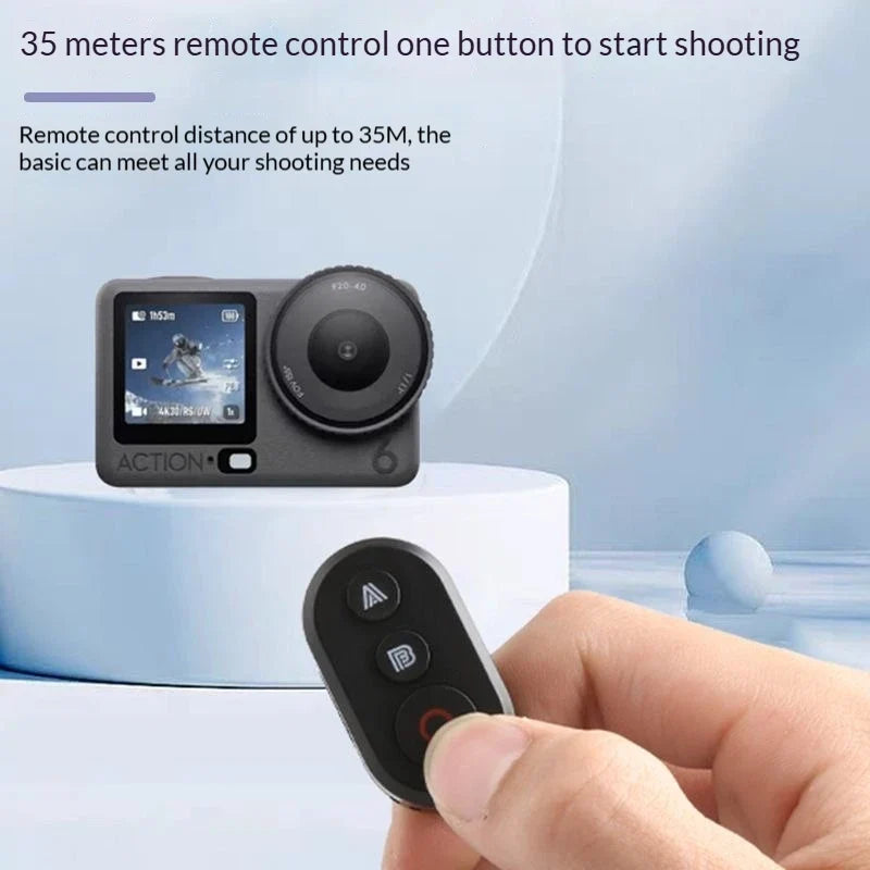 Bluetooth Remote Control for Insta360, GoPro & DJI + Wrist Strap