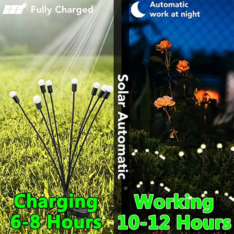 Solar Firefly Stake Light – IP65 Waterproof Garden Path LED