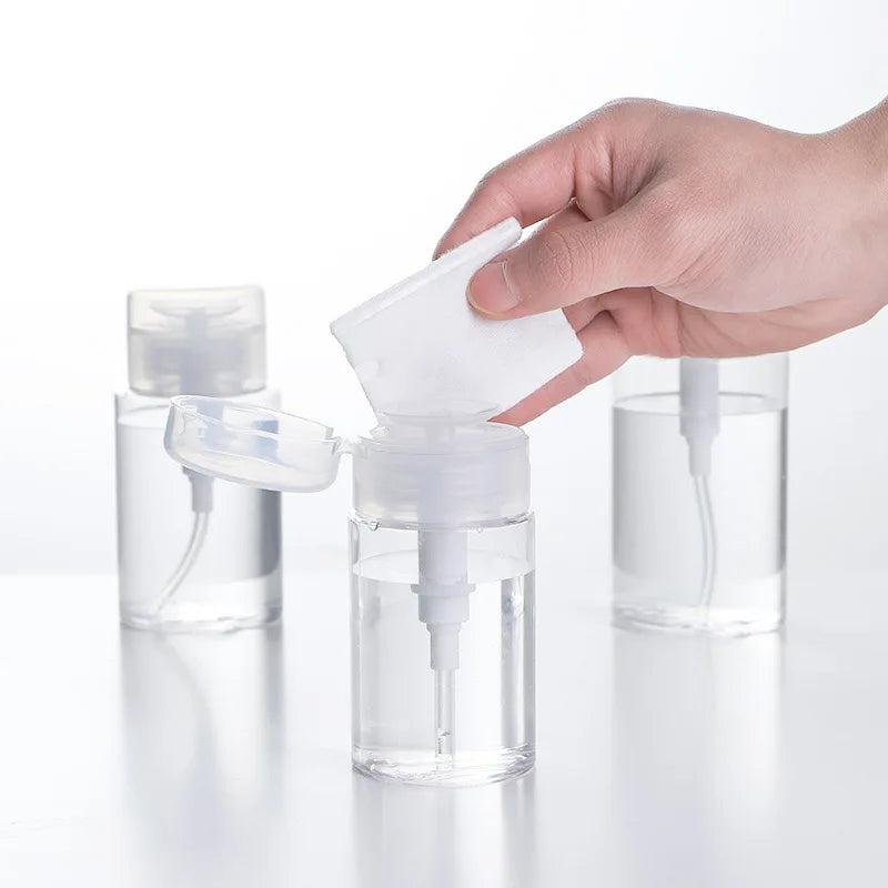 Refillable Press Pump Bottles 100/150/180ml | Nail & Makeup