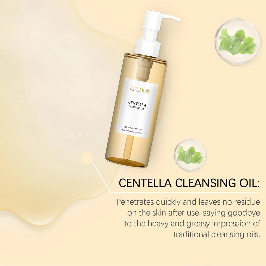 EELHOE Centella Cleansing Oil & Hydrating Face Serum Set