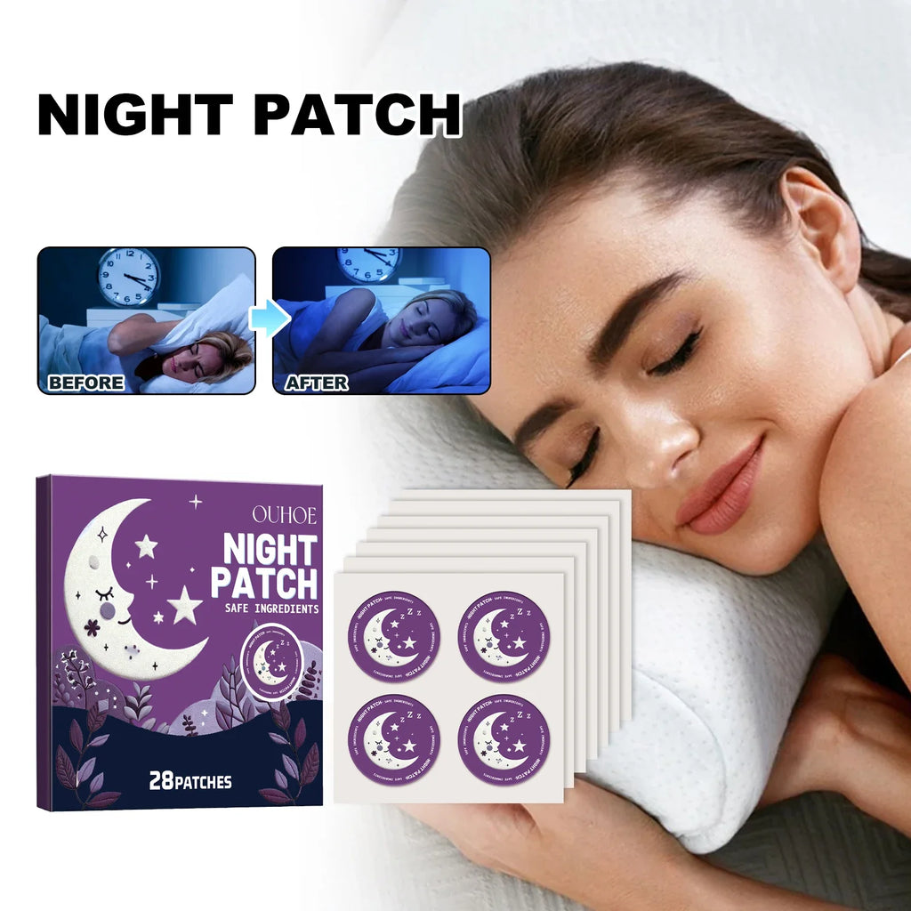 28-Pc Natural Sleep Aid Patches | Deep Sleep & Calm Support