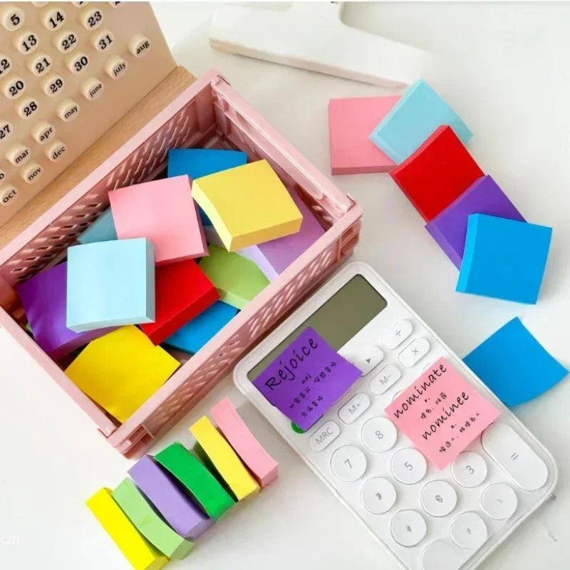 11-Pack Fluorescent Sticky Note Memo Pads – School & Office