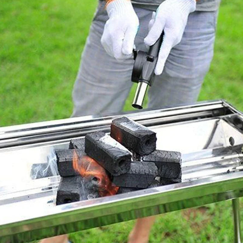Barbecue Blower Small Manual Combustion Aid Hand Cranked Hair Dryer