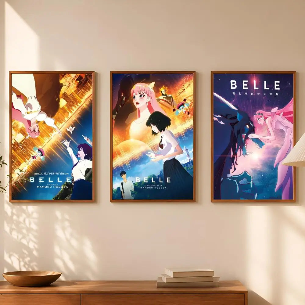 Movie Belle HD PVC Self-Stick Wall Art Poster – Waterproof Decor