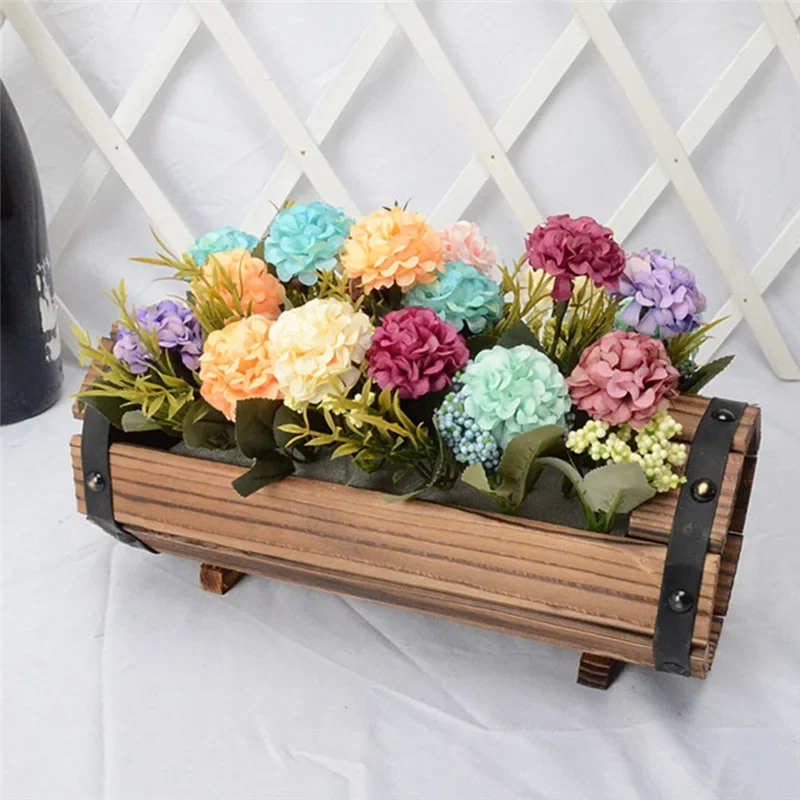 Y51A-Wood Flower Pots Wedding Decoration Carbonized Antiseptic Wood