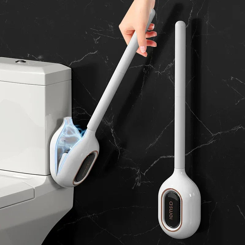 Aromatherapy Toilet Brush Wall Mounted | TPR Silicone Holder