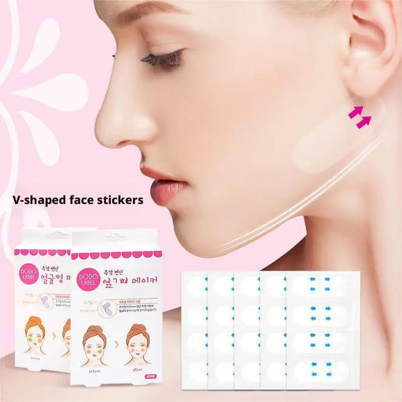 SADOER Invisible Face Lift Tape – 40 V-Shape Chin Patches