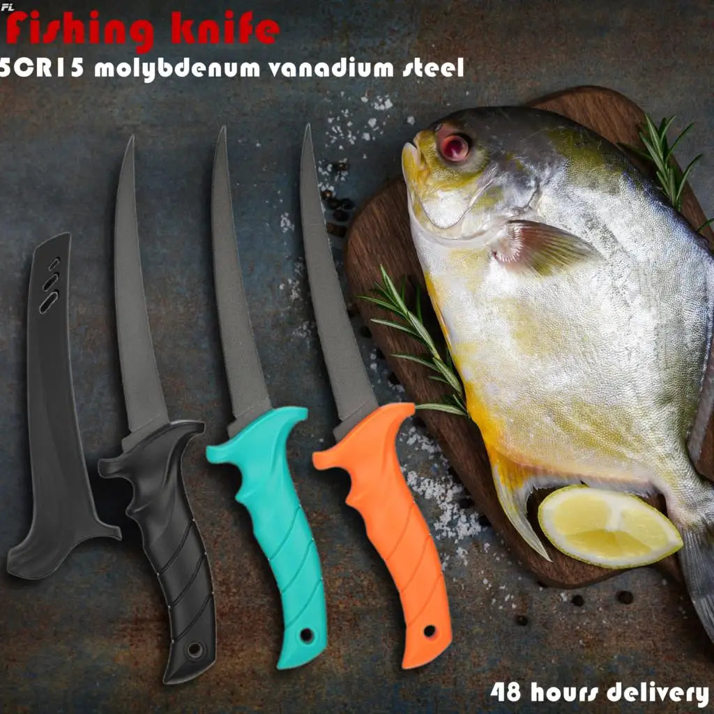 9" 5Cr15MoV Stainless Steel Filleting & Slicing Knife