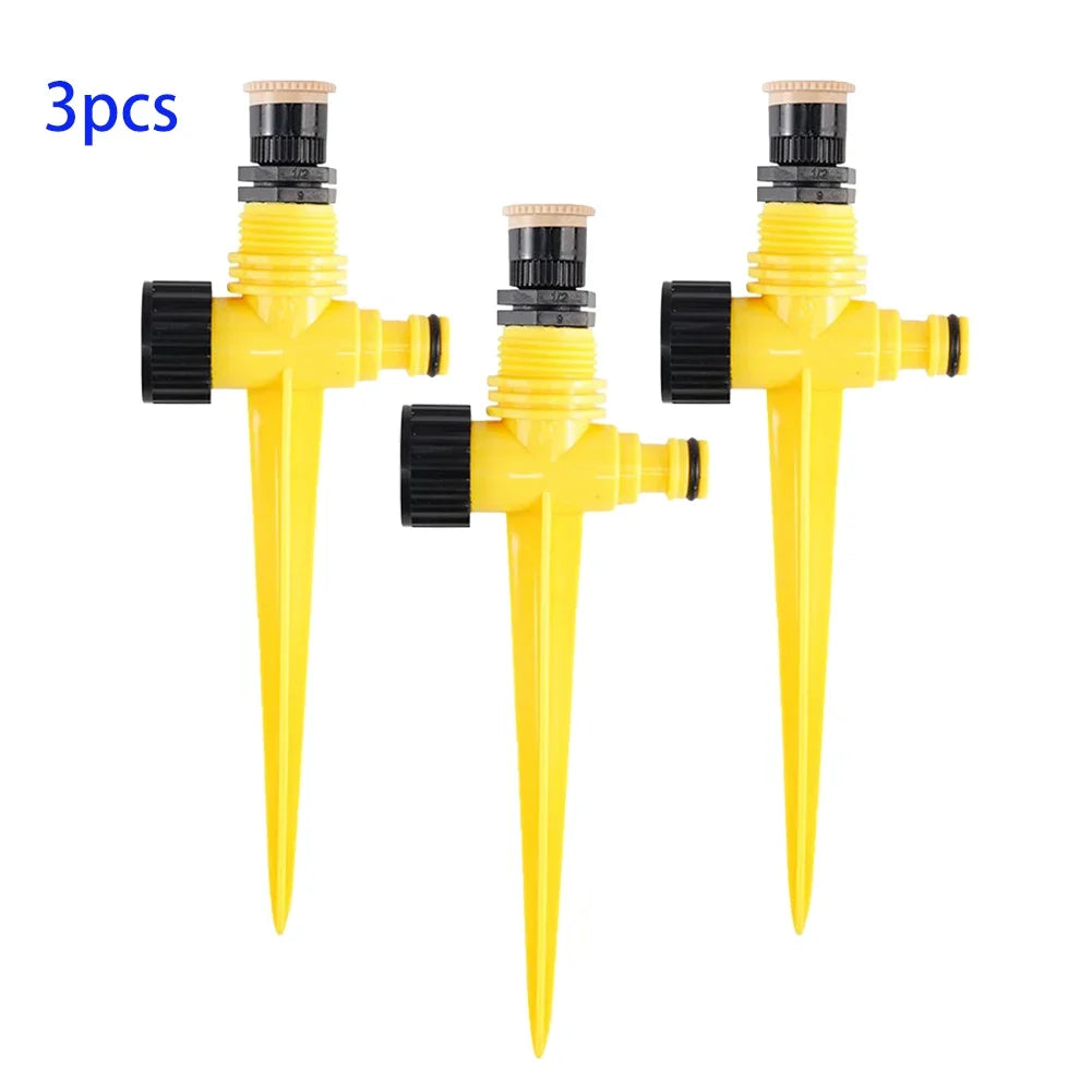 360° Ground Plug Garden Sprinkler – Automatic Irrigation System