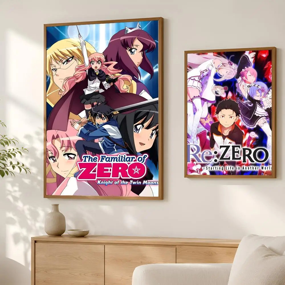 The Familiar of Zero Anime PVC Wall Poster – HD Self-Stick