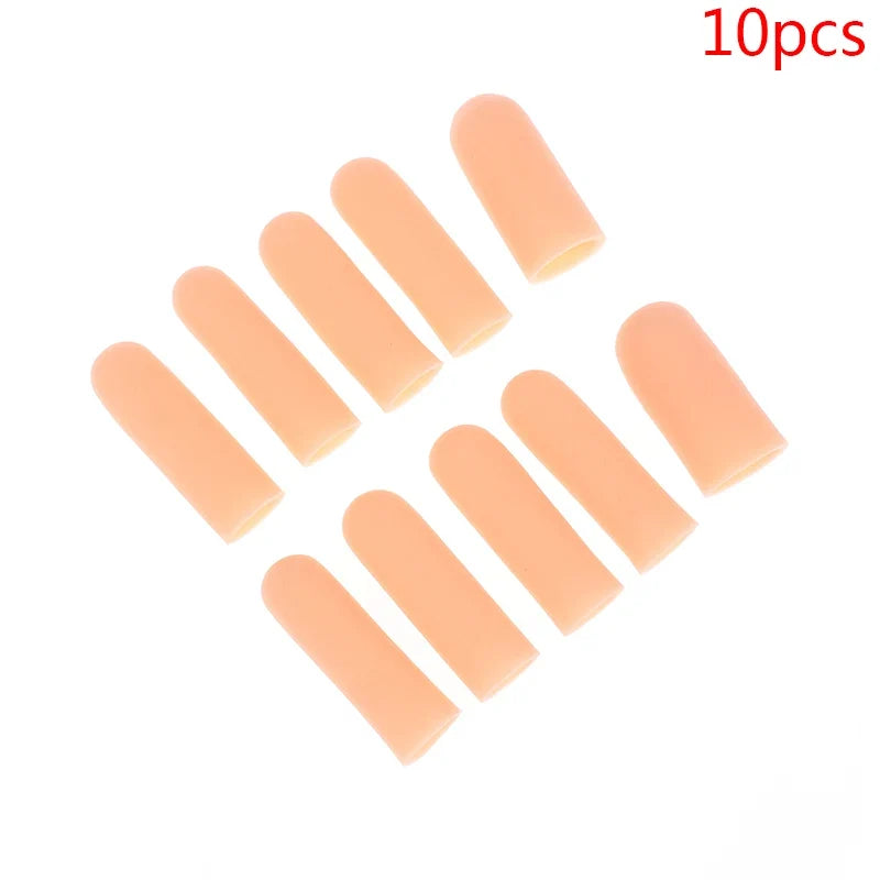 Silicone Gel Finger Protectors 10-Pack – Thumb & Toe Caps